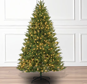 High-grade Encrypted Full PE Artificial Christmas <b>Tree</b> Indoor Home Luxury Decoration Metal Stand Plug-In Warm White <b>Light</b> 5-10ft - Product Image 5