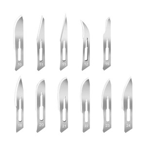 Cuchillas quirúrgicas médicas de acero inoxidable al por mayor, hoja de bisturí quirúrgico - Product Image 1