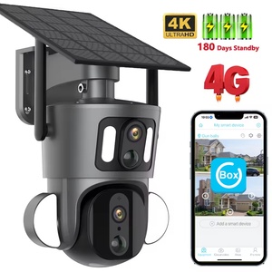 <b>Camera</b> De Surveillance Ptz Ip Sans Fil Discret 4K Intelligent 4g 8mp Avec Poursuite Alarme Sim Exterieure Ubox - Product Image 1