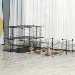 <span class=keywords><strong>Prix</strong></span> de gros d'usine, vente chaude, cages pratiques pour animaux de compagnie, clôture avec parc à jeux portable en métal pour lapins, cochons d'Inde, chinchillas - Product Image 1
