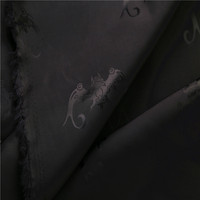 Tissu jacquard polyester viscose style deux tons pour robe de doublure