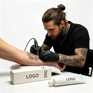 Baume pour tatouage à texture lisse tendance 30g, logo personnalisé, prévient la crovaison pour les artistes tatoueurs professionnels et les salons - Product Image 5