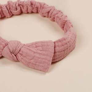 Bandeau pour bébés de style coréen 2025, style européen et américain, fontanelle, nouveau style, bandeau élastique en coton pur - Product Image 3