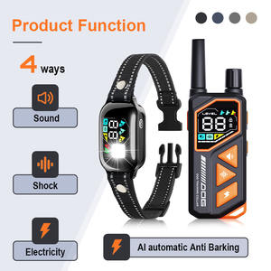 स्मार्ट थाई कुत्ता झटका कॉलर 3300फीट नियंत्रण दूरी ip7 वाटरप्रूफ प्रशिक्षण कॉलर 3 प्रशिक्षण मोड कुत्ते छाल नियंत्रण - Product Image 2