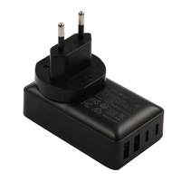 Chargeur mural HNT Factory 40W Slim GaN 2C2A, adaptateur de charge rapide PD3.0, prise détachable UK EU AU pour iPhone, smartphone Android