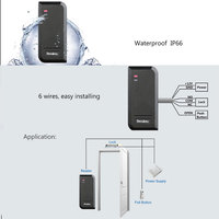 Sistema de Control de Acceso Programable Independiente de 6 Cables de Fácil Instalación, 2000 Usuarios, Lector RFID Económico a Prueba de Agua con Tarjeta EM de 125 KHz