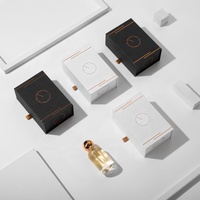 Boîtes à Parfum de Luxe Noires avec Logo Personnalisé, pour Flacons Magnétiques de 30 ml, 50 ml, 100 ml, Emballage Cadeau Cosmétique en Papier