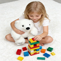 Peluche Ours Polaire Réaliste Personnalisée OEM ODM Usine Animaux en Peluche Doux Rembourrage Polyester Coton PP Design Brodé Unisexe