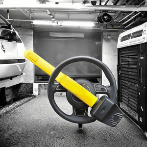 Verrouillage universel du <span class=keywords><strong>volant</strong></span> en acier robuste <span class=keywords><strong>avec</strong></span> clés Dispositif antivol rotatif de sécurité automobile - Product Image 2