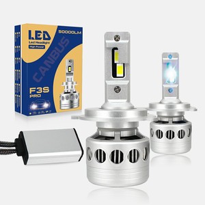 Fari <span class=keywords><strong>LED</strong></span> Super Luminosi F3S Pro ad Alta Luminosità 300W 50000LM con Fascio Alto e Basso, <span class=keywords><strong>Lampadine</strong></span> <span class=keywords><strong>LED</strong></span> <span class=keywords><strong>H7</strong></span> e H4 - Product Image 1
