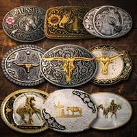 Boucle de ceinture personnalisée en métal émaillé, style antique Feng Shui, traditionnelle et moderne, avec logo personnalisé et finition métallique