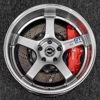 Jantes forgées ROC GT Racing Flow Form 18 19 20 21 22 pouces 5x114.3 5x120 Polies à déport profond pour GT-R WRX