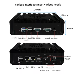 Mini PC Industrial Sin Ventilador BKHD N100 J6412 con Doble LAN y Doble COM, Computadora Integrada DDR4 DDR5 - Product Image 4