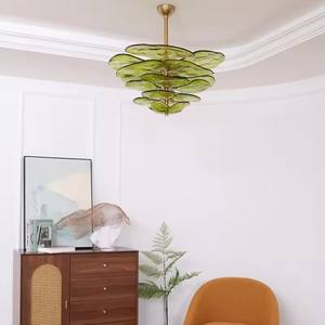 Lustre en verre de Murano américain de luxe en gros, <span class=keywords><strong>tube</strong></span> lumineux, lustre LED givré de luxe pour hôtel, salon, bar - Product Image 4