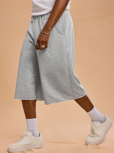 <span class=keywords><strong>Pantaloncini</strong></span> Sportivi Oversize OEM ODM per Uomo, Gamba Extra Larga, in Cotone Pesante, Stile Hip-Hop e <span class=keywords><strong>Streetwear</strong></span> - Product Image 3