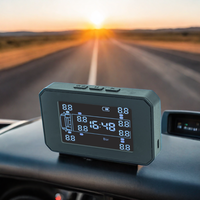 Sistem TPMS 10 roda efisiensi tinggi, sensor eksternal dan pengulang untuk pengukur ban truk
