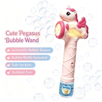 Nouveau pistolet à bulles électrique style cheval arc-en-ciel YT, jouet en plastique pour bébé, jeu d'extérieur amusant pour enfants