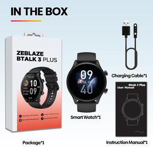 Montre connectée DSM11 Btalk3Plus avec grand écran couleur HD, assistant vocal IA, suivi de la santé et du sommeil + modes sportifs, batterie 260 mAh - Product Image 1