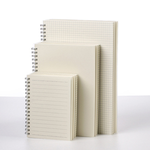 Cubierta dura para escuela, cuaderno de PP transparente, barato, punteado/rejilla/líneas/blanco, B5, A4, A5, espiral, muestra gratis - Product Image 1