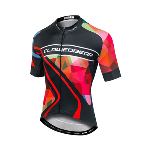 Maillot de cyclisme unisexe en polyester doux coupe-vent, coloré et graphique, respirant, à séchage rapide, respectueux de la peau, à manches courtes, vente en gros - Product Image 3