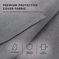 Tissu tissé en polyester jacquard bicolore enduit de PU, imperméable et durable 300D, pour les housses de générateurs et les housses d'équipements de piscine