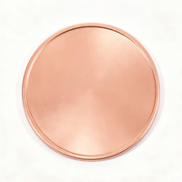 Pièce commémorative vierge en cuivre pur de 1 oz, formes variées, logo personnalisé gravé au laser, impression UV, artisanat métallique