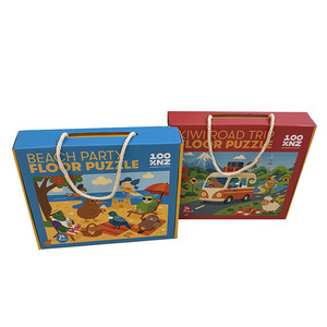 <span class=keywords><strong>Puzzle</strong></span> Educativo in Cartone da 48 <span class=keywords><strong>Pezzi</strong></span> con Scatola con Maniglia in Corda per Bambini da <span class=keywords><strong>2</strong></span> a 4 Anni, Giocattolo Fai-da-Te Prodotto in Cina - Product Image 2