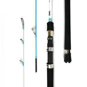 <span class=keywords><strong>Canne</strong></span> à pêche spinning OEM en fibre <span class=keywords><strong>de</strong></span> carbone bleue, <span class=keywords><strong>action</strong></span> moyenne rapide, pour jigging et pêche à la <span class=keywords><strong>mouche</strong></span>, 1,8m 2,1m 2,4m 2,7m, poignée composite EVA - Product Image 3