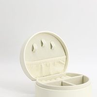 Étui à bijoux de voyage avec logo lettre en or personnalisable avec poignée détachable, accessoire de mode pour dame, organisateur, cadeau