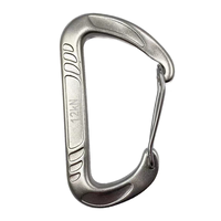 Mousqueton de sécurité professionnel en aluminium en forme de D, 22 kN, pour l'escalade, la montagne, équipement de sécurité robuste, karabiner