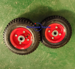 Newsun Fabricante al por mayor Rueda giratoria de 8 pulgadas 2,50-4 Ruedas de neumáticos de goma usadas para carros o carros de herramientas - Product Image 4