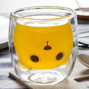 <span class=keywords><strong>Panda</strong></span> <span class=keywords><strong>Double</strong></span> <span class=keywords><strong>paroi</strong></span> verre Borosilicate <span class=keywords><strong>tasse</strong></span> à vin 9oz isolé moderne maison cuisine boisson et bière verre Transparent mignon Style - Product Image 2