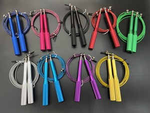 <span class=keywords><strong>Corde</strong></span> <span class=keywords><strong>à</strong></span> <span class=keywords><strong>sauter</strong></span> de vitesse professionnelle avec poignée en aluminium et logo personnalisé, articulation universelle 3M, pour entraînement intensif <span class=keywords><strong>à</strong></span> domicile - Product Image 2