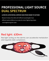 Masque facial portable à LED infrarouge pour thérapie par la lumière 830nm 630nm, soin de la peau, machine PDT en silicone, lumière rouge, prise AU