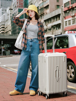 Valise rigide à roulettes ABS PC tendance, 20-28 pouces, avec poignée télescopique en aluminium, étanche, légère, antivol, grande capacité
