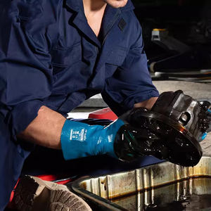 Chemikalienresistente Arbeitshandschuhe wasserdicht Öl Gas Sand Nitril Abrasion Antibiotik hochflexibel Rutsch Garten-Sicherheitshandschuhe - Product Image 5