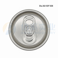 Couvercle de canettes en aluminium à ouverture facile, 1 pièce, 202 B64 SOT