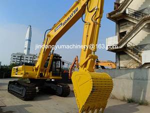 Excavadora de orugas Komatsu PC450 usada de segunda mano al por mayor, 45 toneladas de peso operativo, con motor CAT, bomba y cucharón para construcción. - Product Image 5