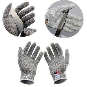 Gants de sécurité anti-coupure HPPE AmpsafeX Grade 5, gris, durables, 26 cm, pour travaux de jardinage et usage industriel (vente en gros) - Product Image 4