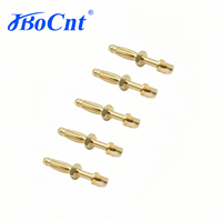 Conector USB de Cobre Puro Jbocnt JB-A-050 de 2.5mm con Rosca Tipo Linterna, Conector Banana de Alta Estabilidad de 10A para PCB, Conectores de Bronce Fosforoso