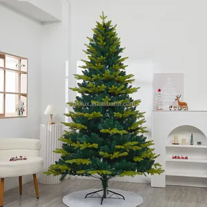 6ft Pre-lit Frosty Christmas Tree Factory Price Wholesale Exclusive Materials Customized Christmas Fiber Optic Tree