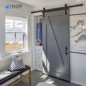 Améliore l'aménagement de la maison, rend la pièce plus ordonnée et plus belle, porte de grange en bois pratique et de qualité supérieure pour toutes les pièces - Product Image 5
