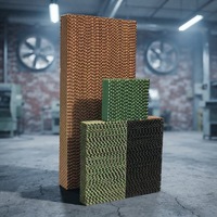 Nouvelles plaques de refroidissement évaporatif de haute qualité de la marque TF, disponibles en plusieurs couleurs, pour l'utilisation en serres d'élevage de poulets/volailles