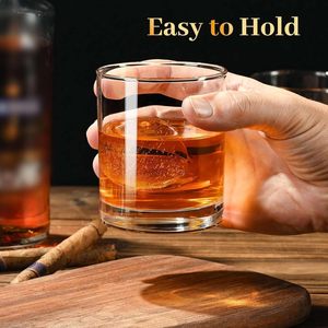 Verre à whisky Old Fashioned 10oz à fond épais, verres à whisky Scotch/Bourbon Lowball avec logo personnalisé, articles de bar en gros - Product Image 3