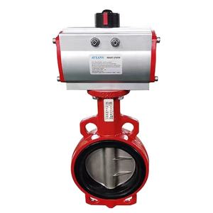 วาล์วผีเสื้อควบคุมด้วยลมแบบเวเฟอร์ DN50 DN100 2 นิ้ว 150LB PN16 - Product Image 1