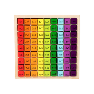Table de Multiplication Montessori Number, Jeu d'Aides Pédagogiques, Jouets Éducatifs <span class=keywords><strong>pour</strong></span> Enfants Garçons Filles, 99 - Product Image 1