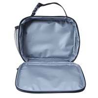 Bolsas Térmicas para Almuerzo de Poliéster 600D Marca JLD al por Mayor, Contenedor Aislado con Cierre de Cremallera para Hombres y Mujeres, con Red Lateral