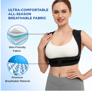 Corrector de Postura Cómodo, Ajustable, Portátil y Transpirable de Neopreno para Hombres y Mujeres - Product Image 5