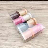 Boîte de rangement compartimentée en plastique transparent pour pâte à modeler pour enfants, boîte de présentation anti-poussière, organisateur d'articles d'artisanat pour la maternelle