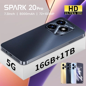 Téléphones portables originaux 7,3 pouces 20 <span class=keywords><strong>Pro</strong></span> 16 Go + 1 To 5G 7800 mAh Double carte SIM Beauté Tecno <span class=keywords><strong>10</strong></span> - Product Image 3